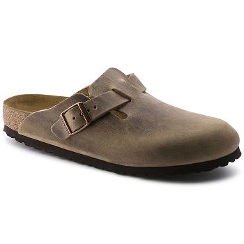 Boston Birkenstock Oiled Kozene Damske Hnede | SK 232GSO